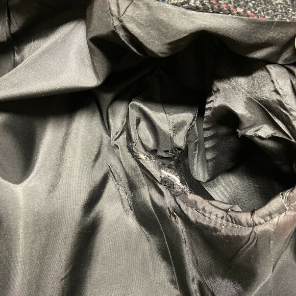 Moores Harris Tweed Men's 40 R Black Scottish Wool Blazer Sports Jacket - Picture 9 of 11